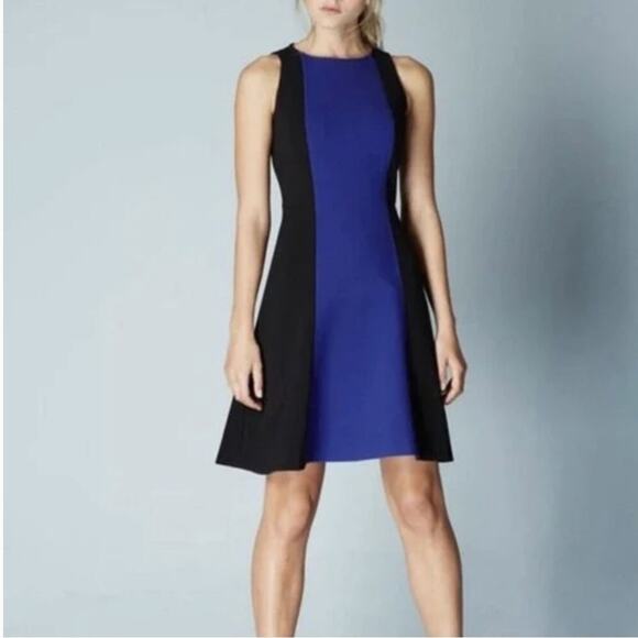 Boden Dresses & Skirts - Boden Audrey Colorblock Dress Ponte Knit Purple Black Size 8